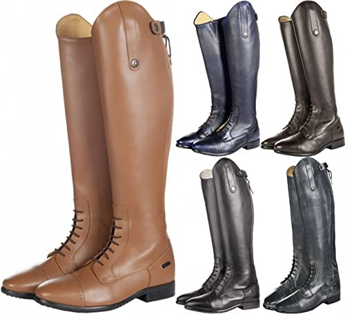 HKM, Reitstiefel -Valencia-, Kurz/Standardweite, Stivali da equitazione, Uomo, Nero, 38 EU