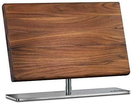 Felix SOLINGEN 909000 Magnet-Messerblock – antibakteriell 31 x 36 cm Nussbaum Massiv - Edelstahlfuß
