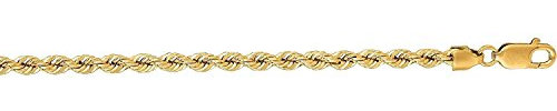 18 Karat / 750 Gold Kordelkette Gelbgold Unisex Kette – 2.50 mm. Breit - Länge wählbar (50)