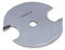 Trend Professioneller 1/4-Zoll-Bohrungsschlitz, 4,0 mm Schnittfuge, Nutfräser mit 40 mm Schnittdurchmesser, 2 Zähne, Wolframkarbidspitze, SL/GG