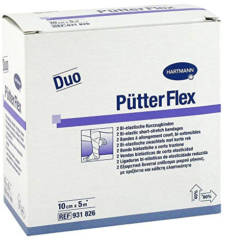 Pütter Flex Duo Binde 10 cmx5 m, 2 St