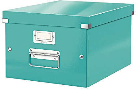 LEITZ Click & Store WOW Aufbewahrungsboxen A4 eisblau 6 Stück