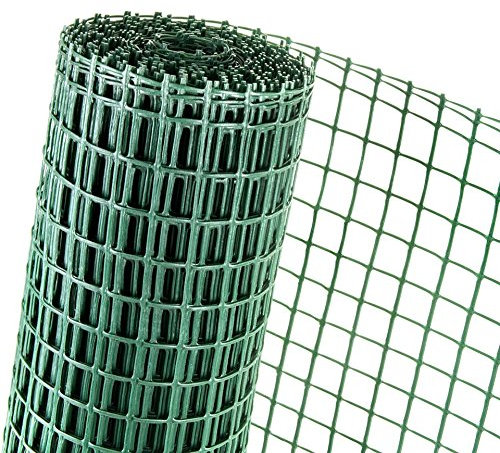 FOXCUP 15m² KUNSTSTOFFZAUN 0,5m Höhe x 30m Länge Masche 40mm Gänse- Geflügelzaun grün