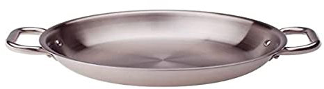 Pentole Agnelli ALIX110ALIN28 Tegame con Maniglie, Alu-Inox, 28 cm