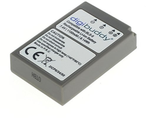 digibuddy Batterie pour Olympus BLS-50 Li-ION Noir