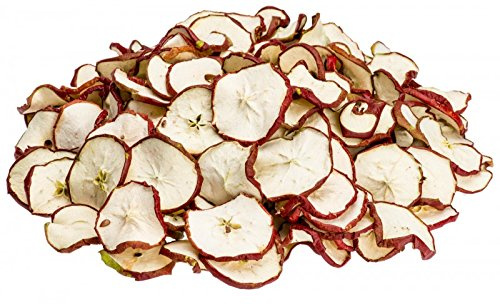 NaDeco Apfelscheiben in Rot, getrocknet, Beutel mit 500g | Getrocknete Früchtescheiben| Getrocknete Apfelscheiben | Deko Apfel Scheiben | Deko Äpfel | Früchtescheiben | Weihnachtsdeko | Adventsdeko