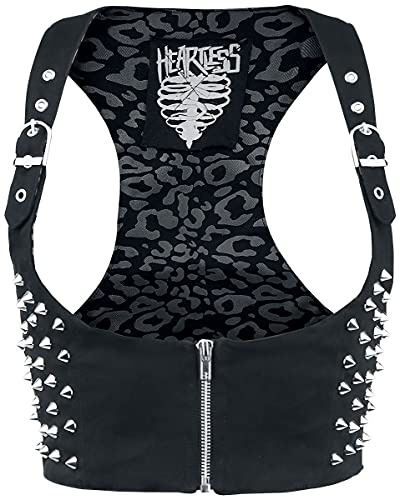 Heartless Devina Frauen Weste schwarz Gothic, Rockwear