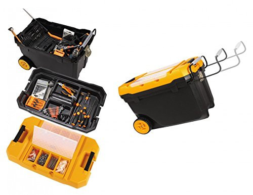 Mobile Werkzeugbox Werkzeug Kiste Werkstatt Koffer Kasten Trolley Transportbox