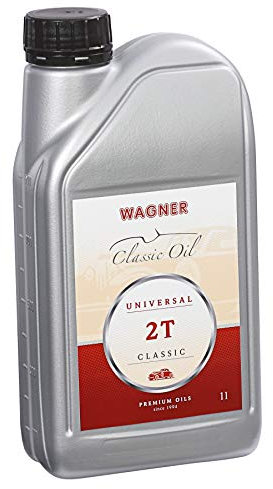 WAGNER Zweitaktöl Universal 2T Teilsynthetisch - 2 Takt Öl Luft- & Wassergekühlte Motoren | API TC & JASO-FC Zertifiziert | Für Gemischt- & Getrenntschmierung geeignetes 2 Takt Mischöl | 1 Liter