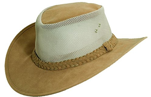 Dorfman Pacific Co. Herren Mütze mit Netz-Seiten - Beige - XX-Large