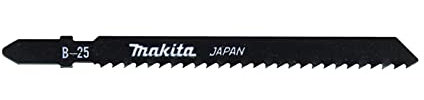 Makita A-85765 Stichsägeblatt B-25 HSS 5 Stück, speziell für NE-Metall, Aluminium und Stahl von 3 bis 6 mm sowie Holz und Kunststoff von 3 bis 60 mm Materialstärke