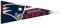 WinCraft NFL 14519115 New England Patriots Premium Wimpel, 30,5 x 76,2 cm