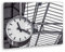deyoli große Uhr am Bahnhof im Format: 100x70 als Leinwandbild, Motiv fertig gerahmt auf Echtholzrahmen, Hochwertiger Digitaldruck mit Rahmen, Kein Poster oder Plakat