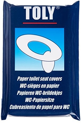 Toly - Toilet seat saddle pads paper 10 pieces