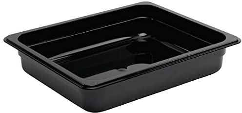 Vogue polycarbonaat GN 1-2 65mm zwart