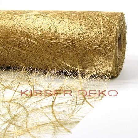 Sizoweb TISCHLÄUFER 30cm x 25m (Grundpreis: 0,97 Euro/m) (Gold 1800)