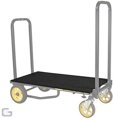 Rock N Roller Sperrholzplatte für Audio Racks (Teppich bezogen, klappbar, passend für R14 und R18, max. 147 cm x 46 cm), Schwarz