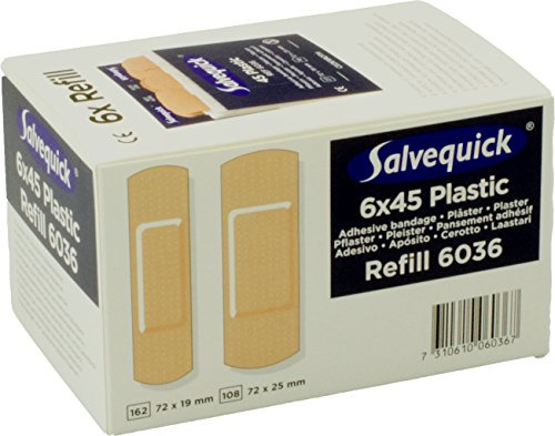 Salvequick wasserabweisende Pflaster, 6 Refills à 45 St.