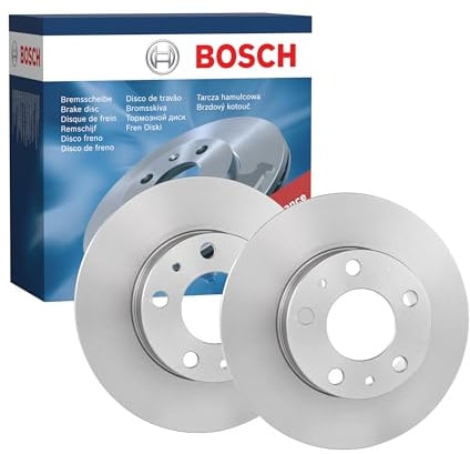 Bosch BD1217 Brake Disc Set - 279.7 mm Vented Discs - Front Axle - ECE-R90 Certified - Good Cooling, Reliable Braking, Corrosion Protection - 1 Set of 2 Discs