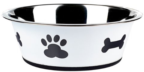 Classic Pet Products Classic Posh Paws Dish, 2500 ml, White
