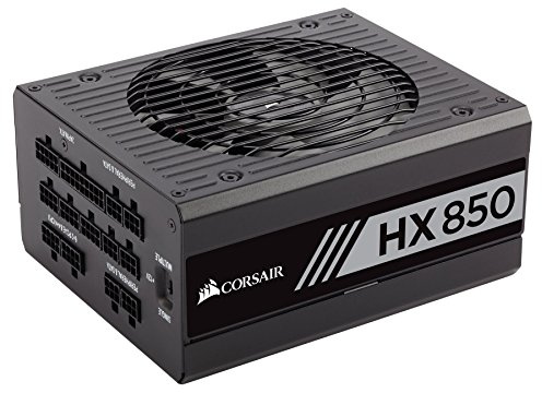 CORSAIR Serie HX, HX850, 850 W, Certificado 80+ Platinum, Fuente de alimentación Totalmente Modular
