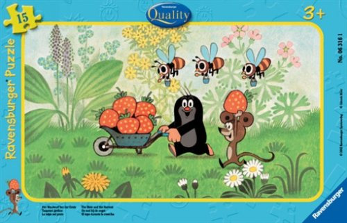 Ravensburger - Der Maulwurf bei der Ernte, 15 Teile Rahmenpuzzle