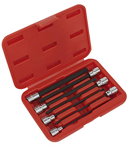 SEALEY ak62257 Sechskant-Kugelkopf Socket Bit Set 7pc 3/20,3 cm SQ Antrieb 150 mm metrisches