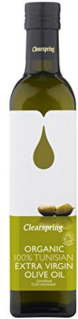 Clearspring Organic Tunisian Extra Virgin Olive Oil, 500g (Pack of 2)
