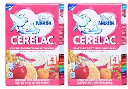 2 LOT X Nestle Cerelac Multi Grain 5 Fruits - Stage 4 - 12 Months + (300 g x 2) by Cerelac