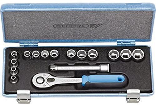 GEDORE Steckschlüssel-Satz 3/8 Zoll, 16-teilig 6-kant 6-19 mm, 1 Stück, 30 JMU-10