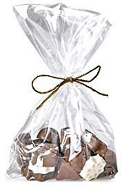 50 Lakeland Clear Gusseted Presentation Gift Bags 20 x 28cm – Great For gifting Chocolates & Cookies