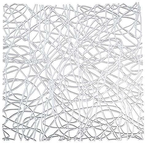 WENKO Tappetino lavello Cross trasparente, Plastica, 30.5 x 30.5 cm, Trasparente