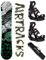 Airtracks Herren Snowboard Set Freeride Freestyle - Steezy Hybrid Rocker Wide Snowboard 145 - Softbindung Master L - SB Bag
