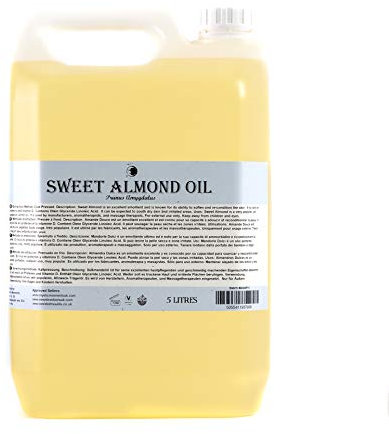 Mystic Moments Huile Végétale d’Amande Douce - 5 Litre - 100% Pure