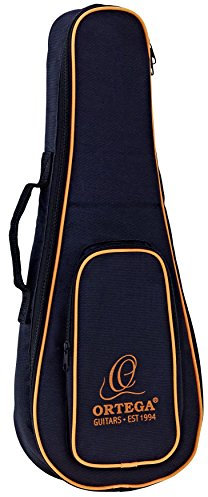 Ortega Guitars Economy Series Bag - Sopran Ukulele Tasche - Höhe 55 cm - Mit Schultergurten - Nylon, Schwarz (OUBSTD-SO)