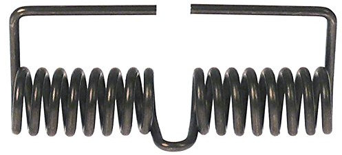 Gastroteileshop Drehfeder für Kontaktgrill Bartscher A150674, A150671, Horeca-Select GPG1001, GPG2001, Mastro AJA0015, AJA0014, AJA0016, Star-10, Drahtstärke: ø 3,3mm, Durchmesser: ø 21,5mm