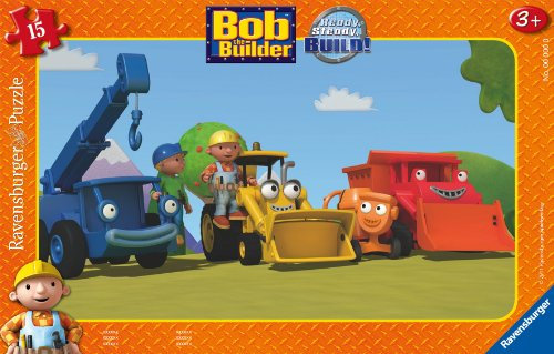 Ravensburger 06342 - Bob der Baumeister startet durch - 15 Teile Rahmenpuzzle