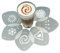 aerolatte Dekorierschablonen für Cappuccino, 6 Motive, 7,6 x 9,5 x 0,6 cm, Silber