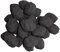 The Stove Wizard Gas Fire Replacement Coals 20 Small Cast Replacement Coals 60mm x 50mm x 50mm, Black Ceramic Artificial Coal