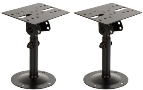 HQ-Power Support d'enceinte, Fixation Murale, Max. 4 kg, inclinable, métal, Noir