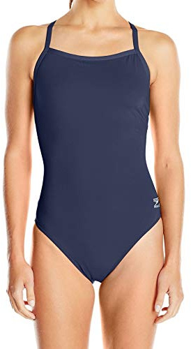 Speedo Maillot de Bain Une pièce Endurance+ Flyback pour Femme, Couleur Unie, Couleurs de l'équipe pour Adulte