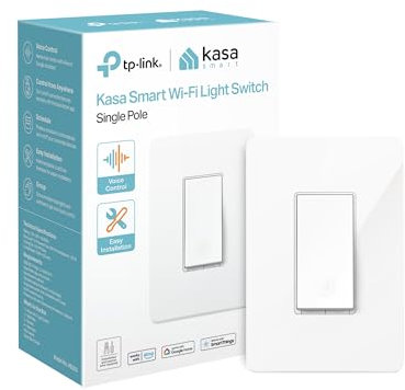 TP-LINK Smart Wi-Fi Light Switch, Works with Amazon Alexa, No Hub Required, Single Pole, Control Your Fixtures from Anywhere (HS200) by TP-LINK