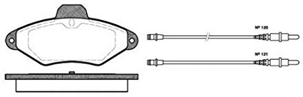 Roadhouse 2438.04-Set Bremsbeläge