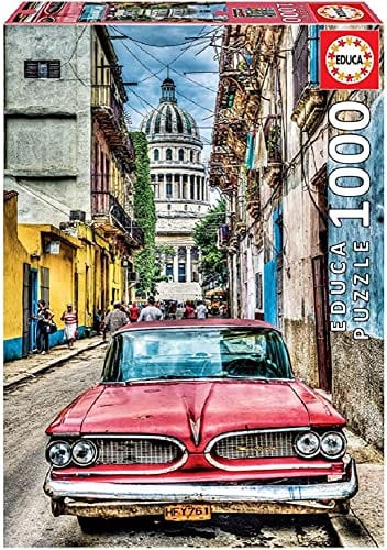 Educa - Puzzle 1000 Teile für Erwachsene | Oldtimer in Havana, 1000 Teile Puzzle für Erwachsene und Kinder ab 14 Jahren, Havanna, Kuba (16754)