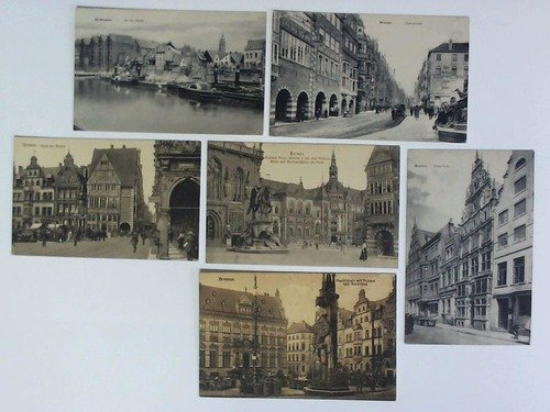6 Postkarten mit verschiedenen Motiven von Bremen