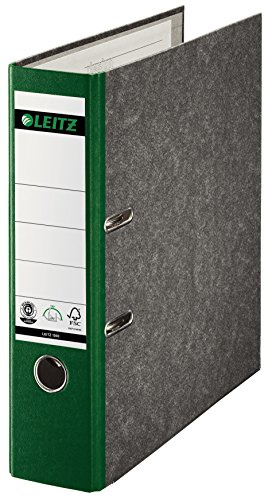 Leitz Standard 1080-55 Aktenordner, 80 mm Rücken, A4, Grün, 10 Stück