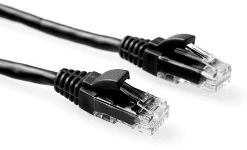 ACT CAT6 U/UTP SNAGLESS BK 1.00M
