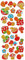 alles-meine.de GmbH 25 TLG. Set 3-D Soft Sticker/Aufkleber - Pilz Bunte Pilze gepunktet Glück Punkt Blumen Blüten rot