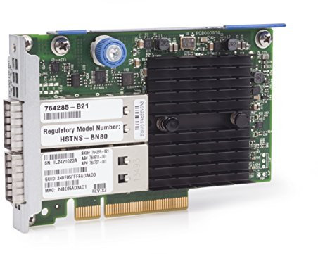Hewlett Packard Enterprise InfiniBand FDR/Ethernet 10 GB/40 GB 2-Port 544+FLR-QSFP Adapter Interner Ethernet/Fiber 40000 Mbit/s