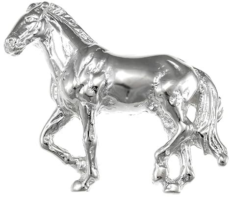 Brosche Pferd Sterling-Silber 925